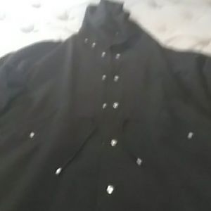 Gianni Versace couture overcoat with hood.